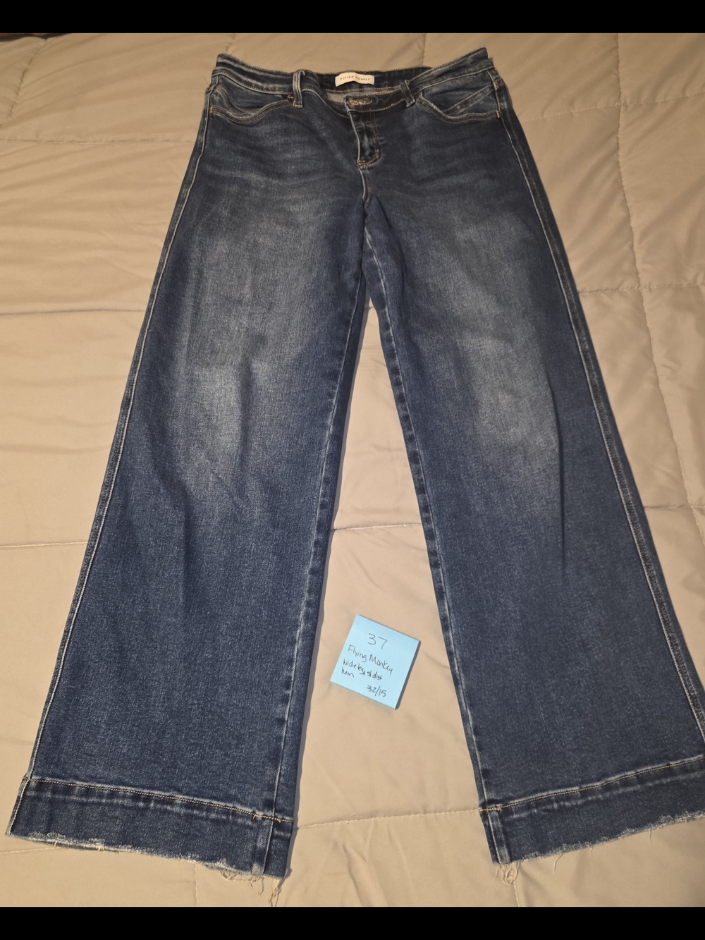 Flying Monkey Serendipity Wide Leg Blue Jeans Sz 15